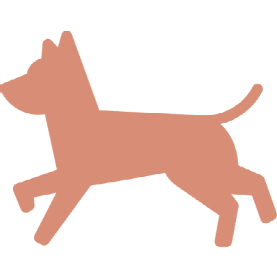 Puppy running icon