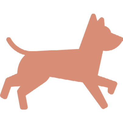 Puppy running icon
